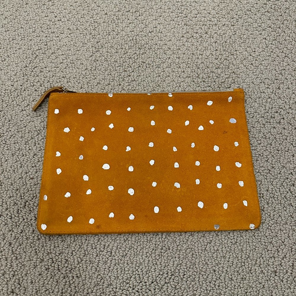 Clare V Mustard Clutch